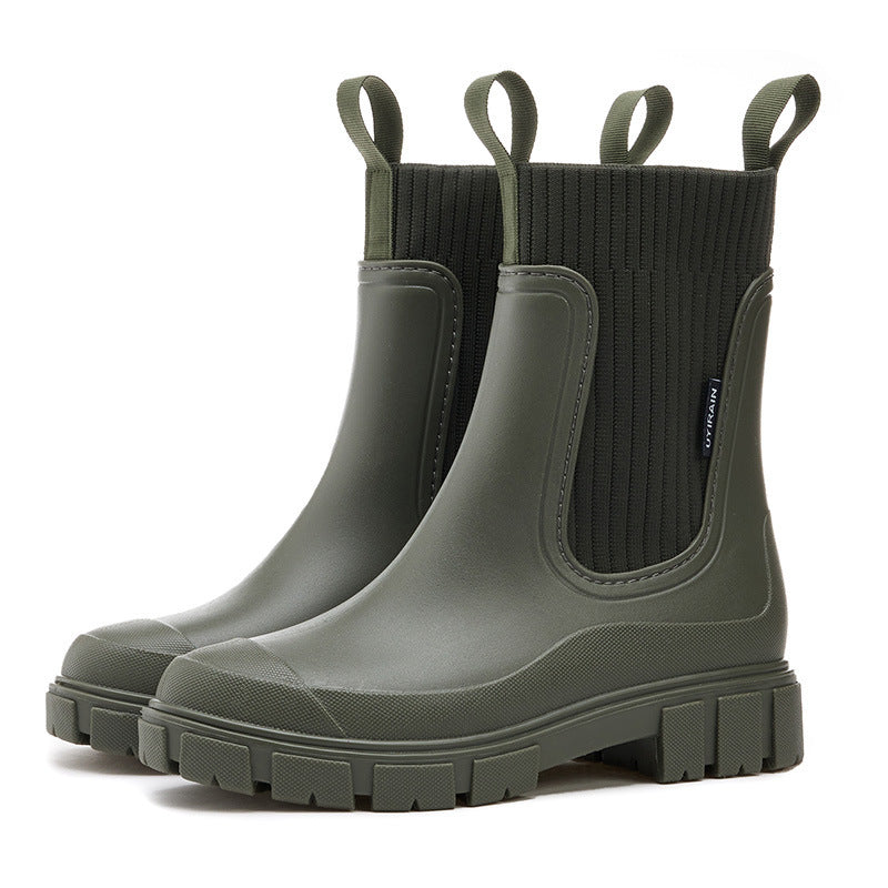 Wear-resistant Waterproof Women's Rain Boots