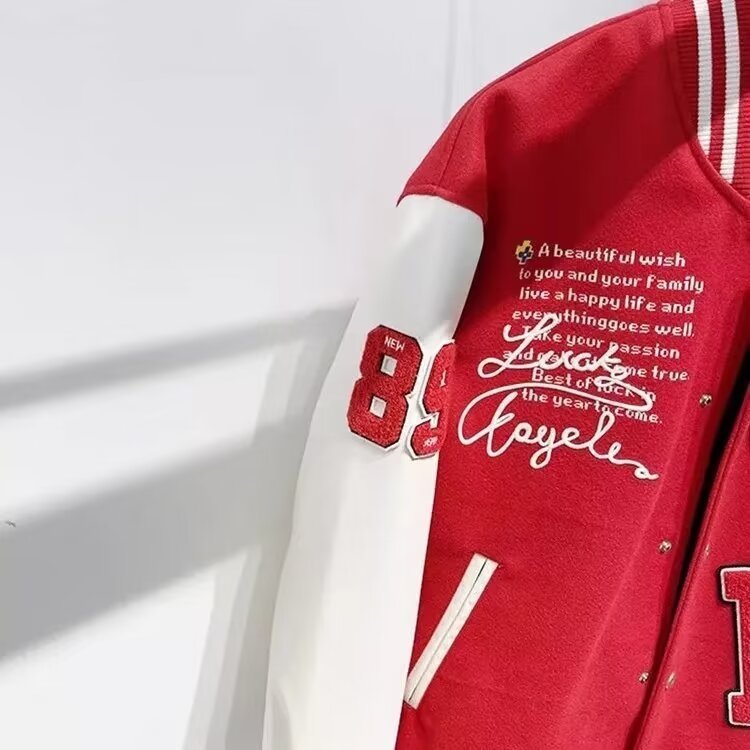 LUCKY Hooded Baseball Jacket Uniform