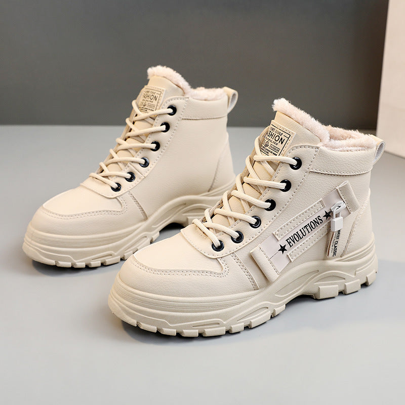 Winter Warm Short Plush High-top Boots