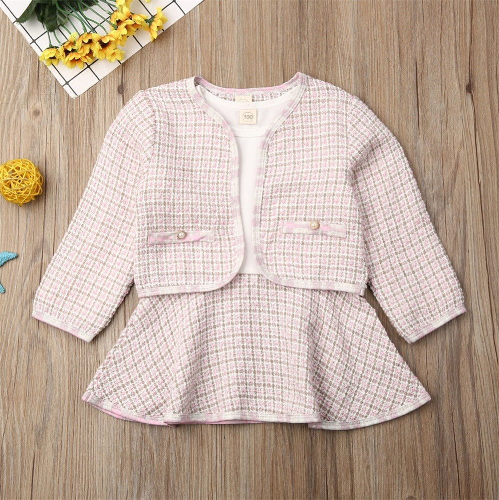 Long-sleeved Two-piece Children's Baby Dresses