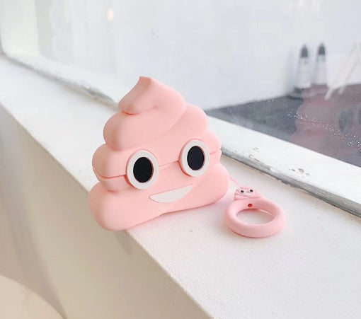 Poop Pattern Soft Silicone Protective AirPods Cover