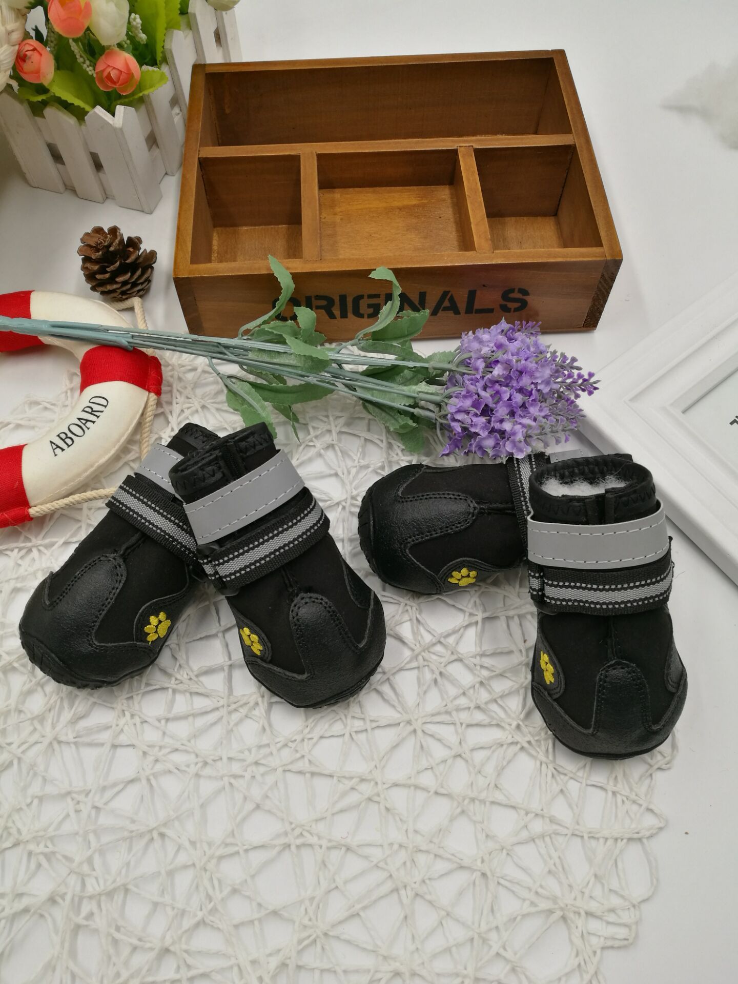 Waterproof PVC sole Pet shoes