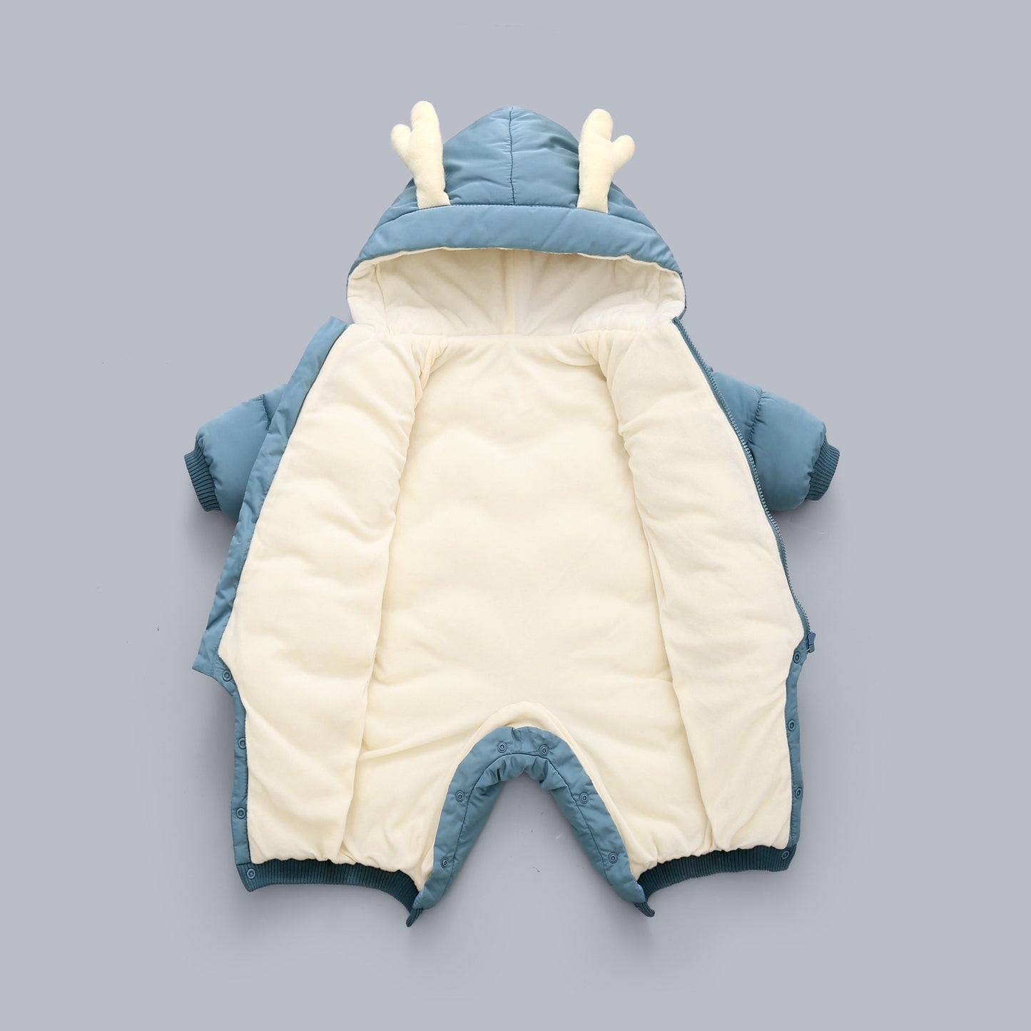 Baby Winter Snowsuit Plus Velvet Thick Baby  0-3 Years Newborn Jumpsuit