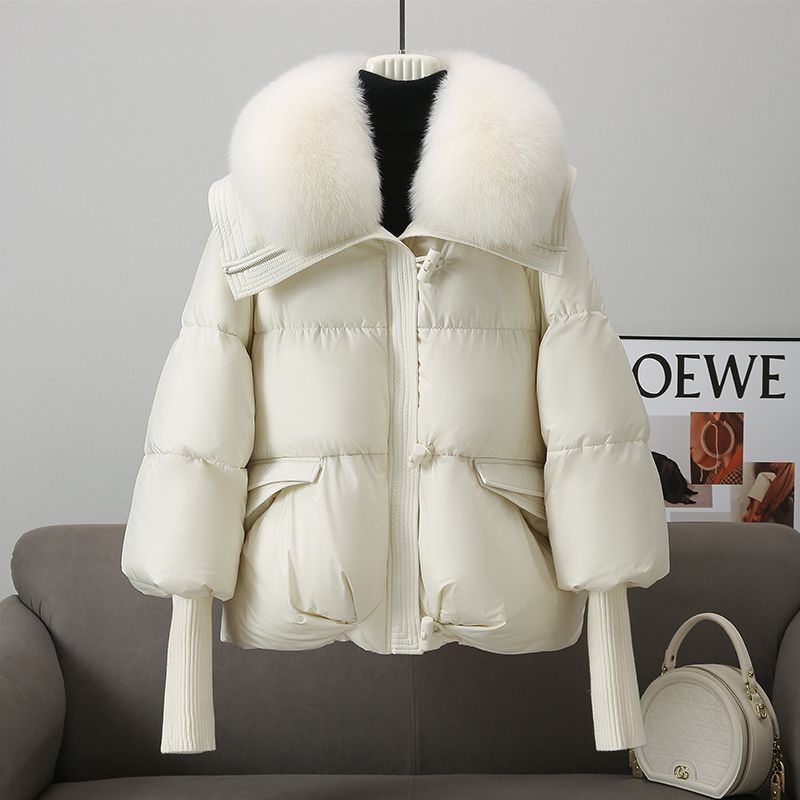 Fur Collar Down Cotton-padded Winter Jacket