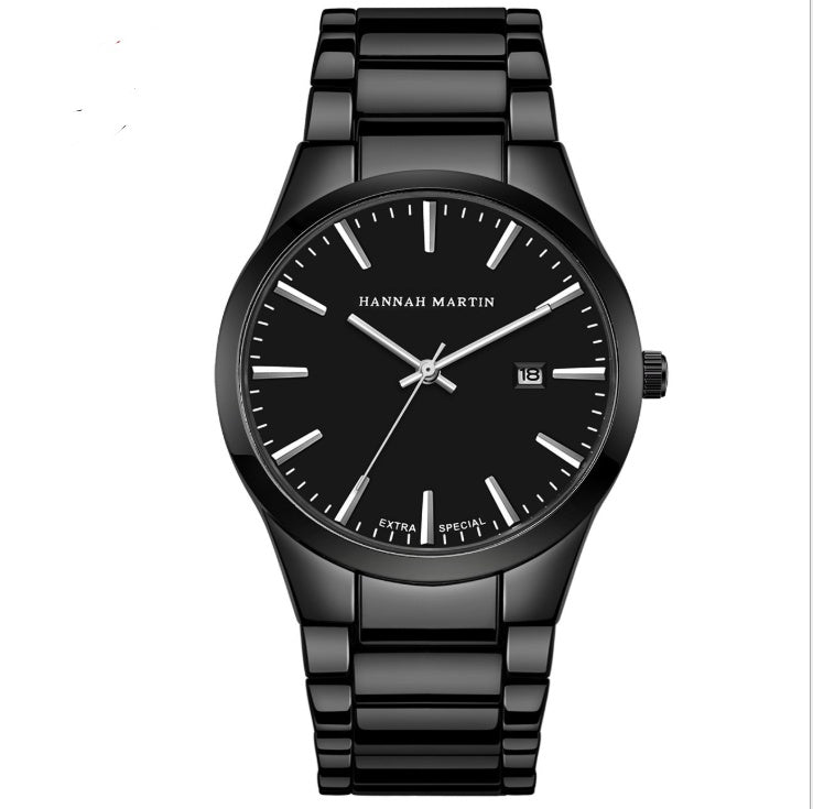 HANNAH MARTIN steel belt men's quartz watch