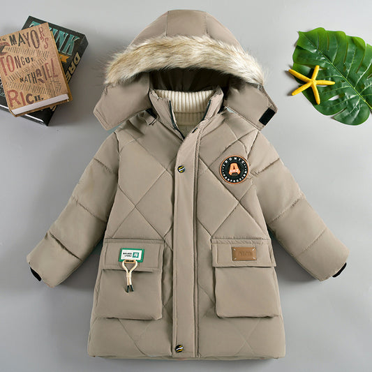 Boys' Winter Wear Thick Cotton-padded Jacket