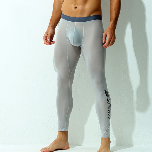 Ice Silk High Elastic Seamless  Ultra-thin Pants