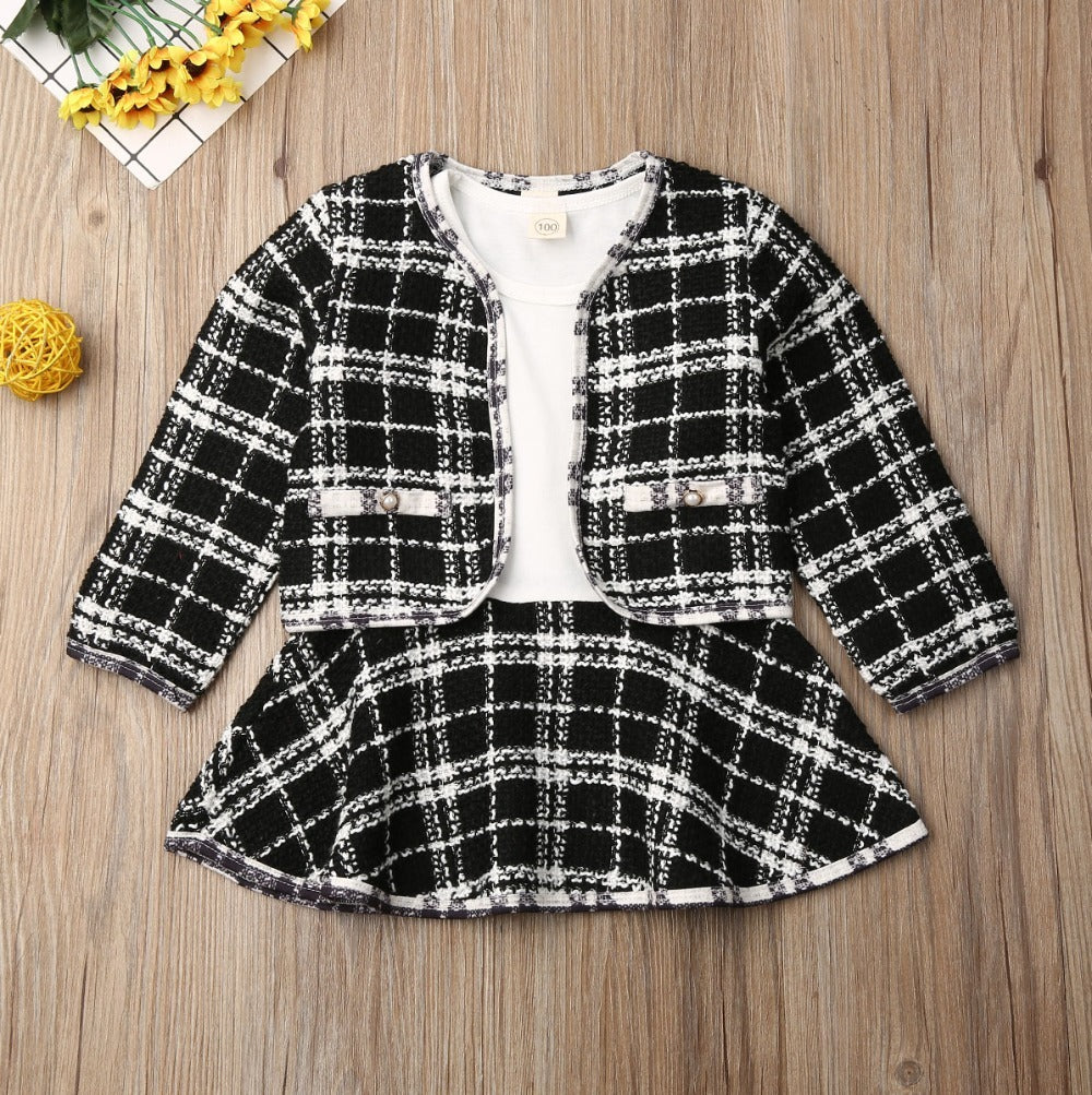 Long-sleeved Two-piece Children's Baby Dresses