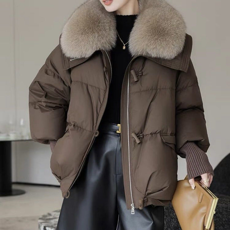 Fur Collar Down Cotton-padded Winter Jacket