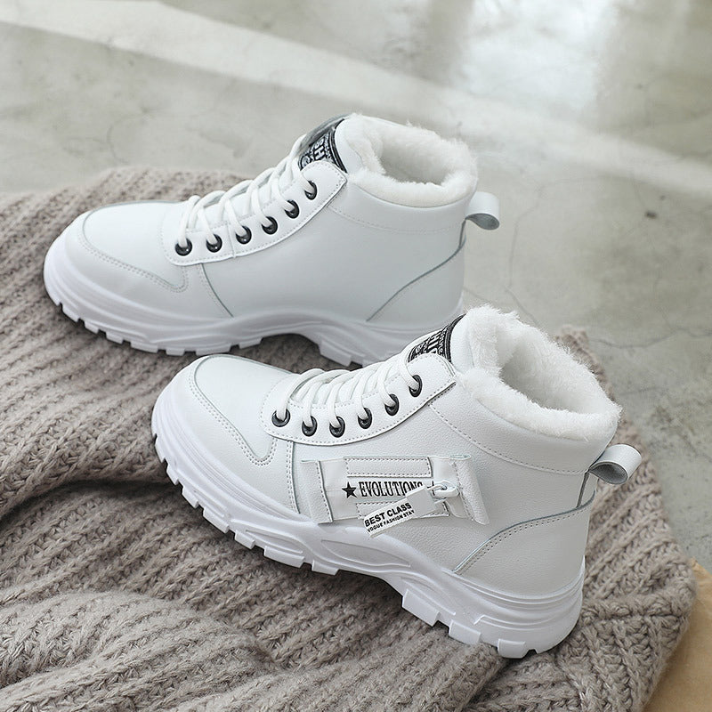 Winter Warm Short Plush High-top Boots