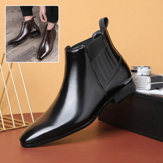 Pointed Toe Chelsea-style Boots For Men