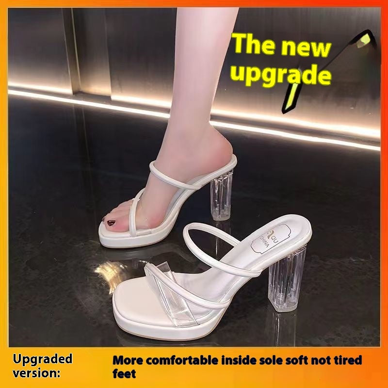 Open Toe glassy High Heel Sandals