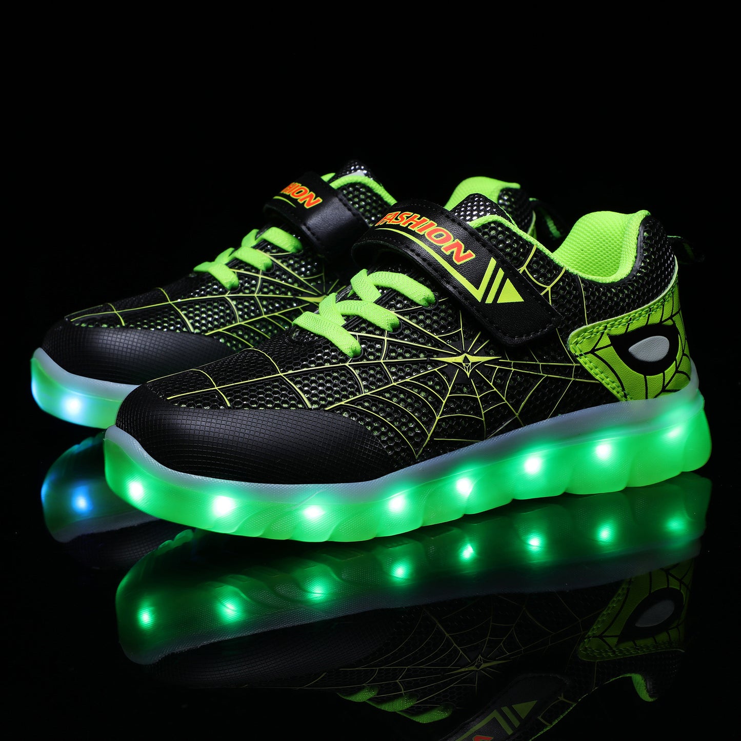 SPIDER HERO Kids LED USB Rechargeable Glowing Shoes