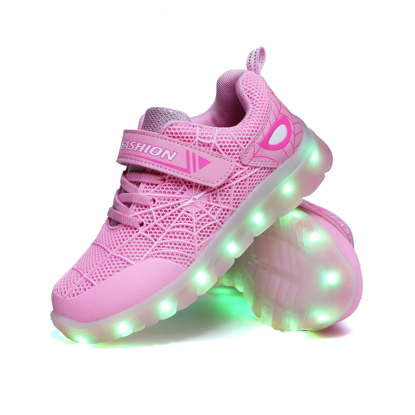 SPIDER HERO Kids LED USB Rechargeable Glowing Shoes