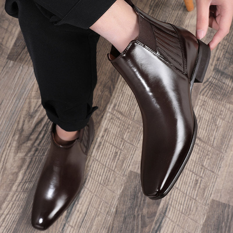 Pointed Toe Chelsea-style Boots For Men