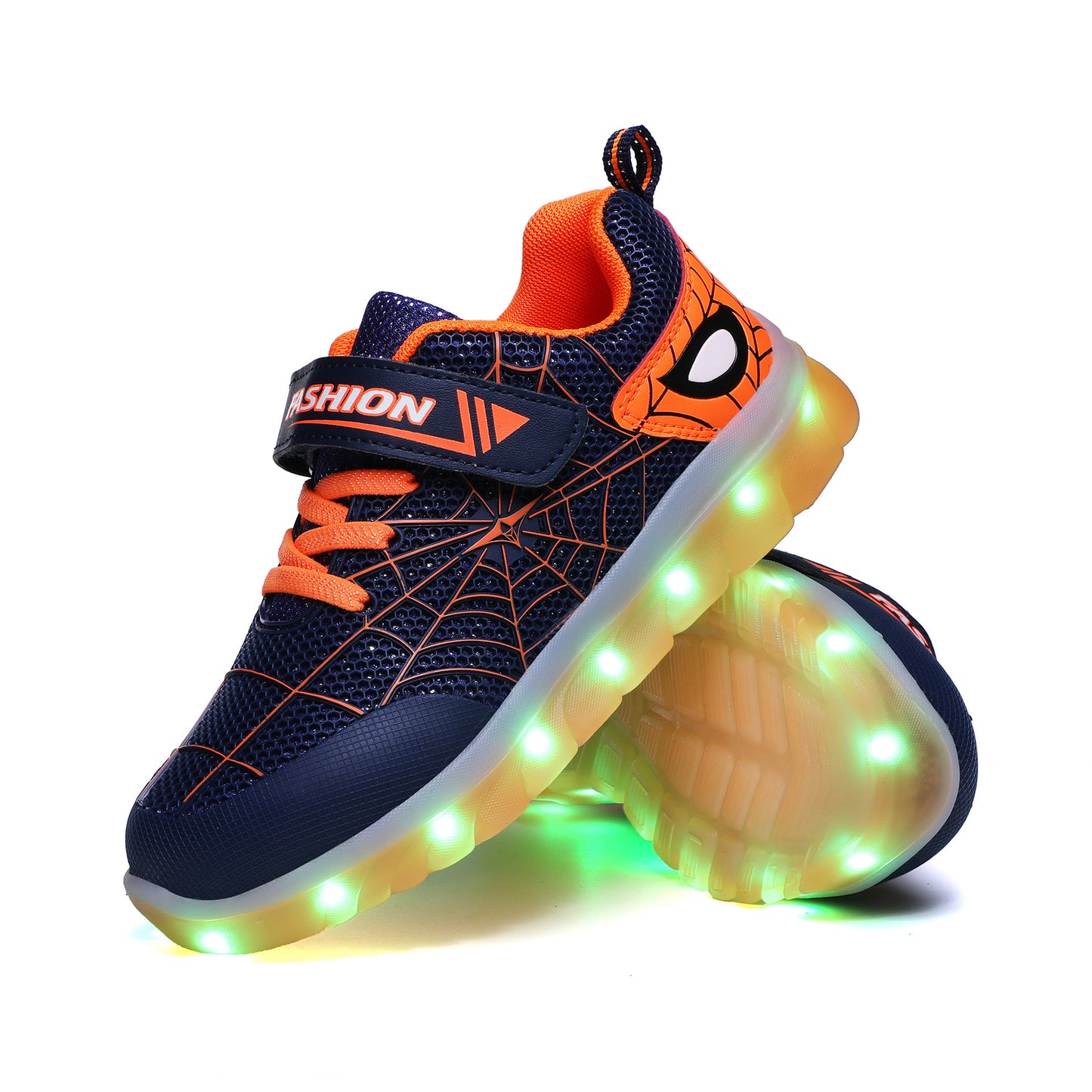 SPIDER HERO Kids LED USB Rechargeable Glowing Shoes