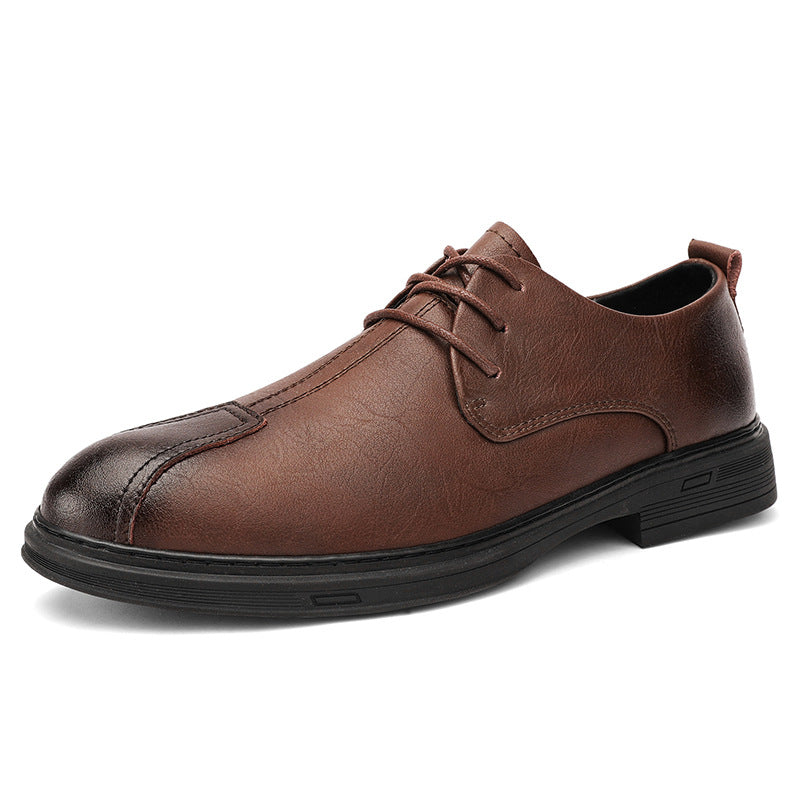 Men's Casual Shoes Genuine Leather Lace-up Soft Bottom