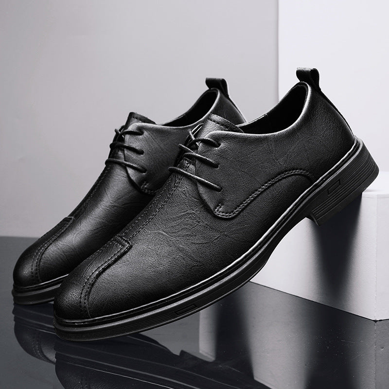 Men's Casual Shoes Genuine Leather Lace-up Soft Bottom