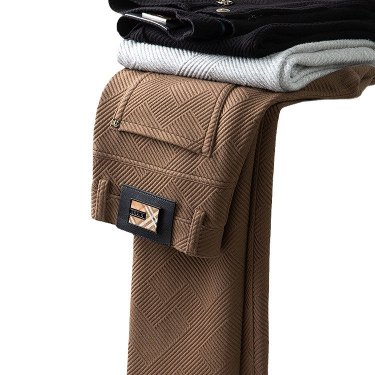 Jacquard Casual Winter Pants For Men