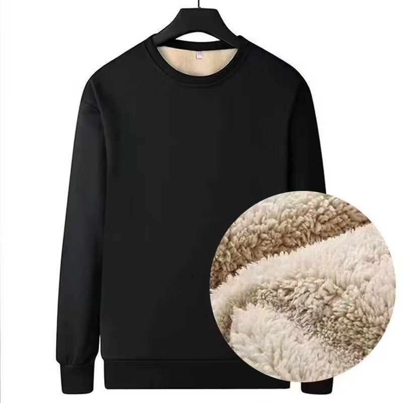 Polyester Men's Lambswool Round Neck Sweater