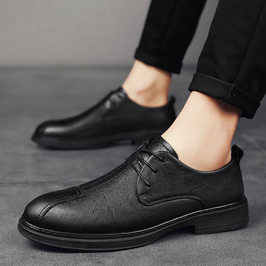 Men's Casual Shoes Genuine Leather Lace-up Soft Bottom