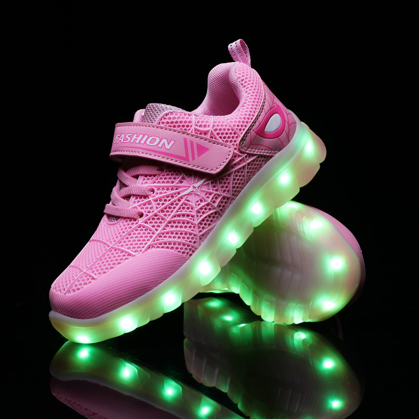 SPIDER HERO Kids LED USB Rechargeable Glowing Shoes