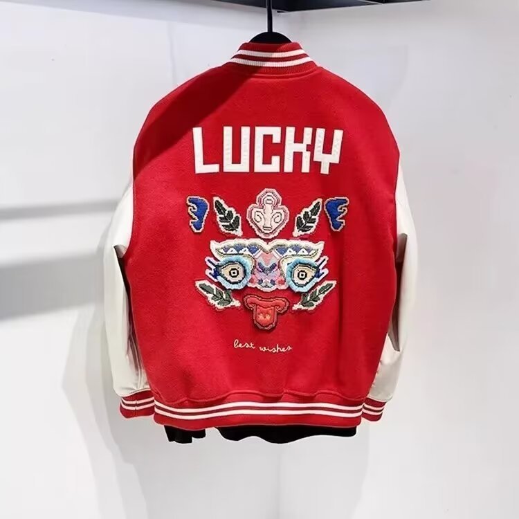 LUCKY Hooded Baseball Jacket Uniform