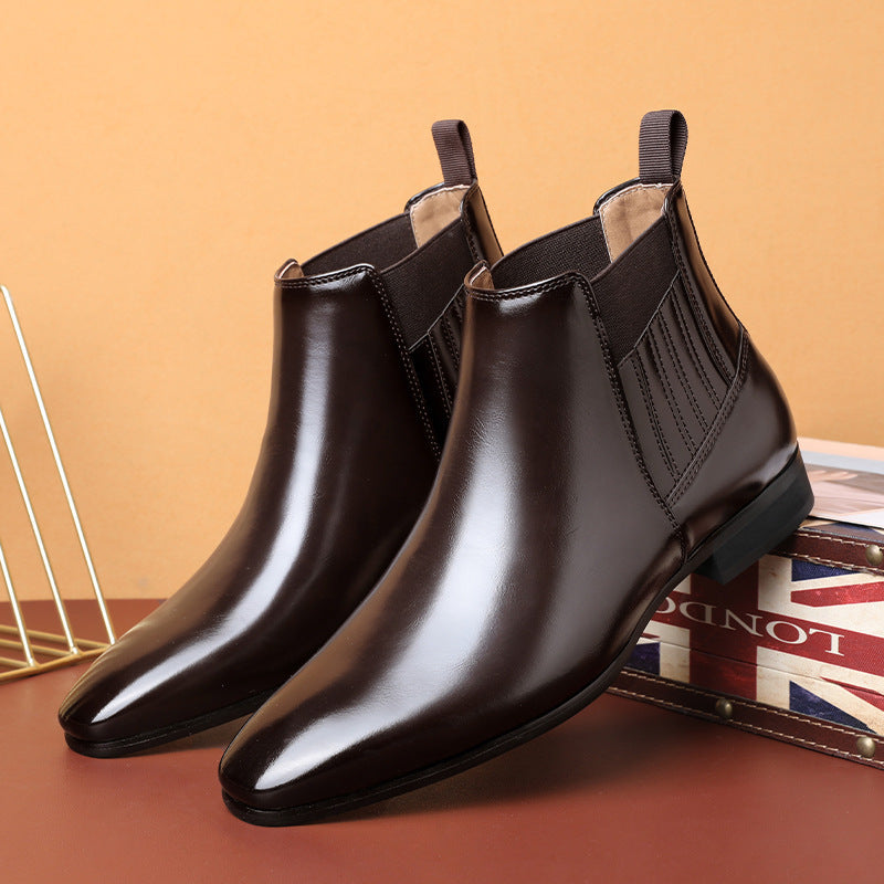 Pointed Toe Chelsea-style Boots For Men