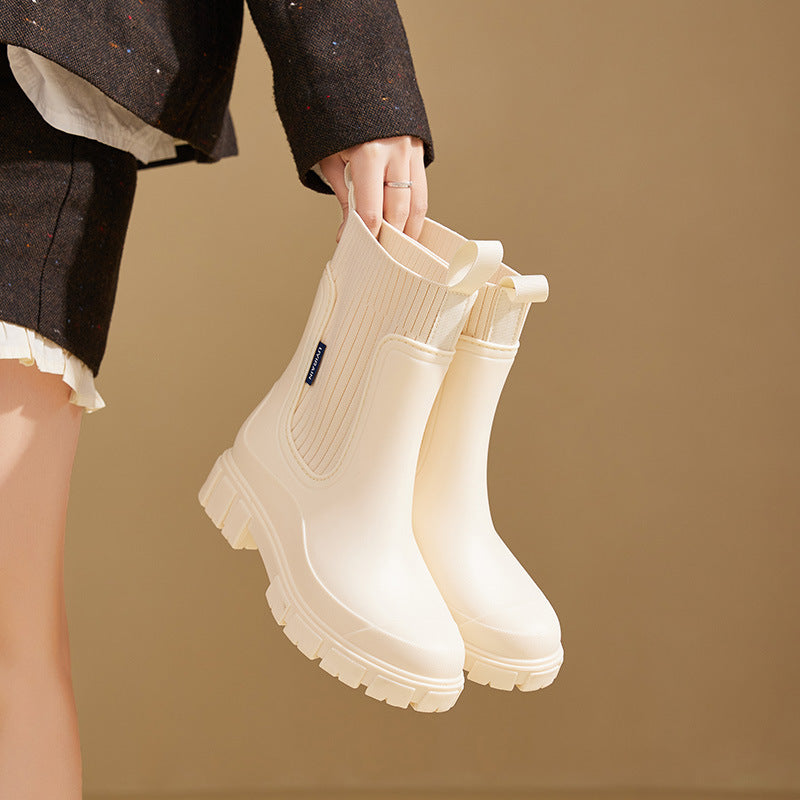 Wear-resistant Waterproof Women's Rain Boots