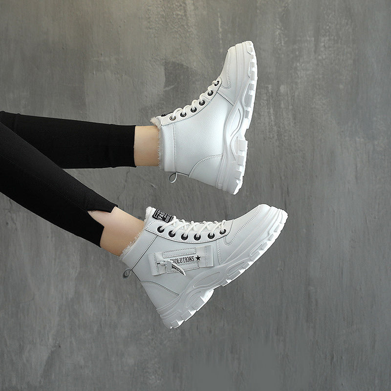 Winter Warm Short Plush High-top Boots