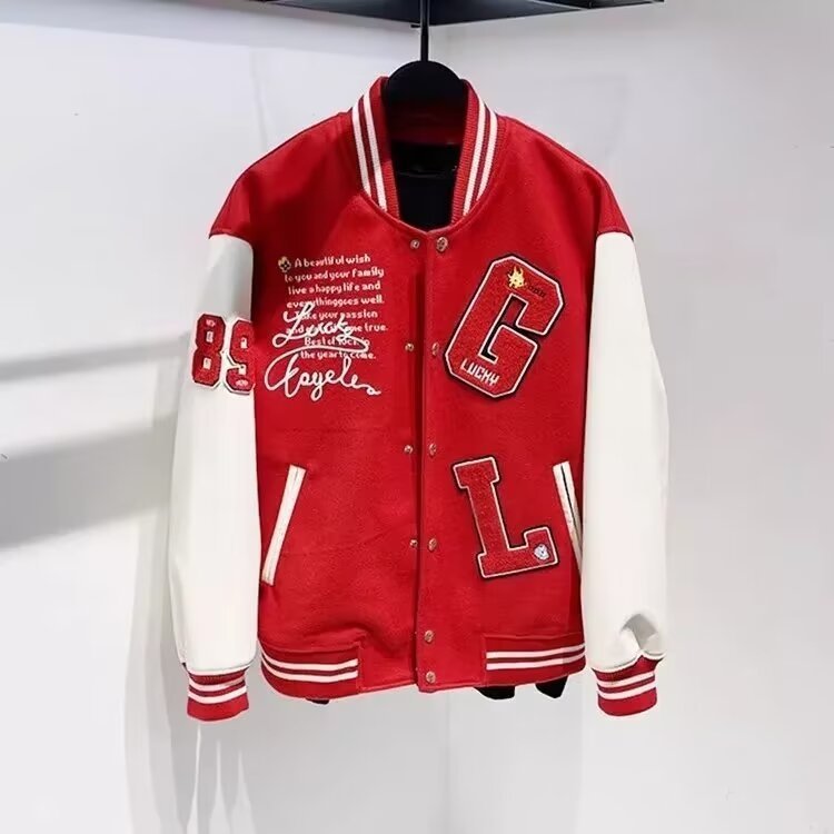 LUCKY Hooded Baseball Jacket Uniform