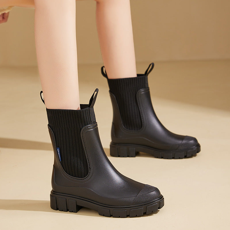 Wear-resistant Waterproof Women's Rain Boots